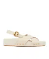 Chloé Mae Paddington Leather Crisscross Sandals