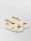 Chloé Mae Paddington Leather Crisscross Sandals