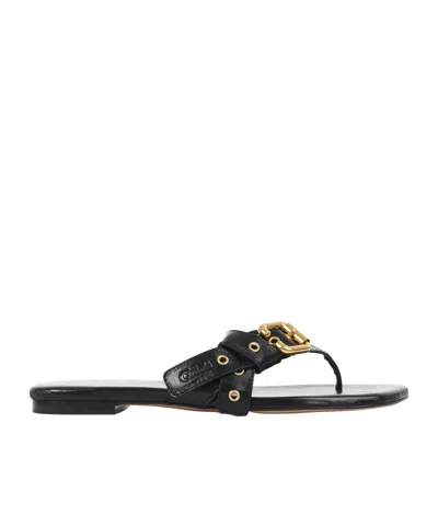 Chloé Mae Slippers In Black