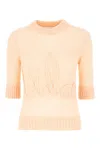 Chloé Wool And Silk Logo-applique Top