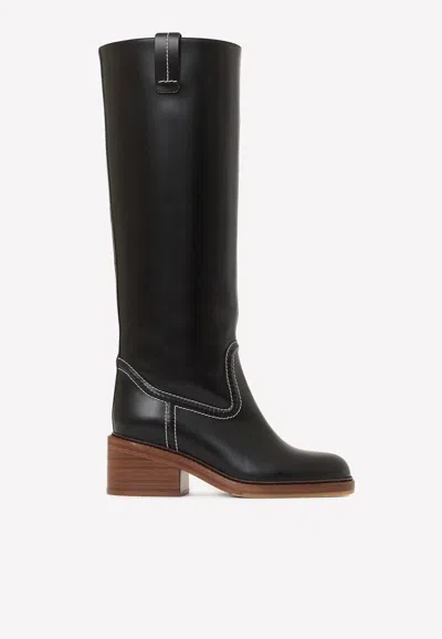 Chloé Mallo Tall Boots In Black