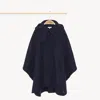 Chloé Manteau À Capuche Fille Bleu Taille 5 100% Laine In Blue