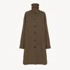 Chloé Manteau Mi-long Oversize En Laine À Carreaux Femme Multicolore Taille L 100% Laine Vierge, Horn Buba In Multicolor