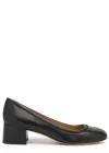 Chloé Marcie Embellished Patent-leather Pumps In Black
