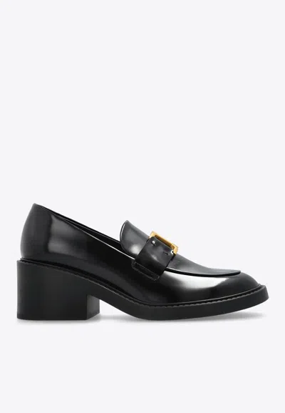 CHLOÉ MARCIE 60 SHINY LEATHER PUMPS