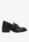 Chloé Chloe Marcie 65 Leather Loafers In Black