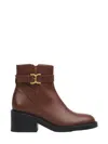 Chloé Marcie Leather Buckle Ankle Booties