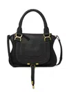 Chloé Marcie Medium Leather Handbag With Removable Shoulder Strap In Black