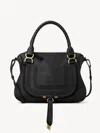 Chloé Medium Leather Bag With Flap And Tassel Detail In Black