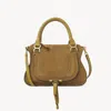 Chloé Sac Marcie En Cuir Velours Femme Or Taille Onesize 100% Cuir De Veau