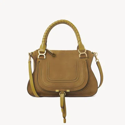 Chloé Sac Marcie En Cuir Velours Femme Or Taille Onesize 100% Cuir De Veau