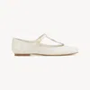 Chloé Marcie Patent Mary Jane Ballerina Flats In Beige