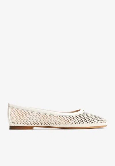 CHLOÉ MARCIE BALLERINA FLATS IN LEATHER