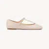 Chloé Saada Leather & Suede Slingback Flat In Neutral
