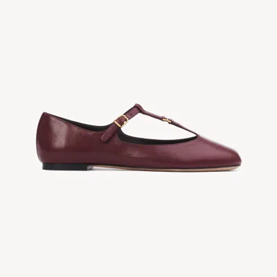 Chloé Ballerines Marcie Femme Rouge Taille 42 100% Cuir De Brebis In Red
