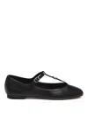 Chloé Marcie Mary-jane Python Print Leather Ballet Flats In Negro
