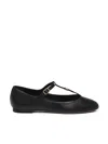 Chloé Marcie Mary-jane Python Print Leather Ballet Flats In Black