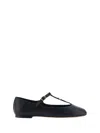 Chloé Marcie Mary-jane Python Print Leather Ballet Flats In Black