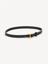 Chloé Marcie Slim Belt In Black