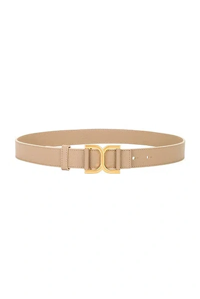 Chloé Marcie Leather Belt In Brown