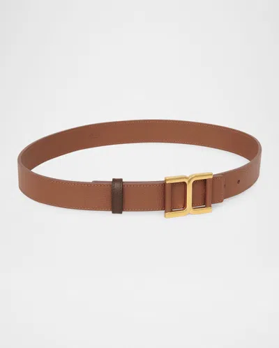 Chloé Marcie Belt In Brown