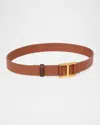 Chloé Marcie Belt In Sepia Brown
