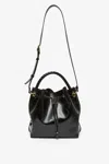 CHLOÉ MARCIE BLACK LEATHER BUCKET BAG