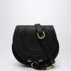 Chloé Marcie Leather Saddle Bag In Black