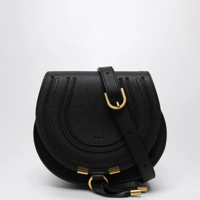 CHLOÉ CHLOÉ MARCIE BLACK SMALL SADDLE BAG WOMEN