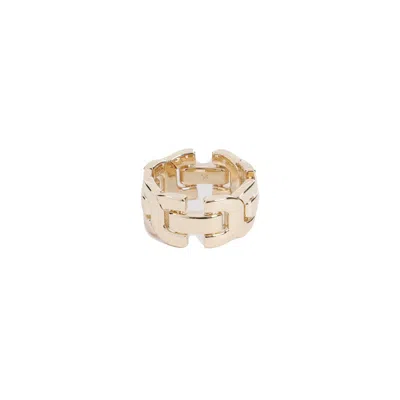 Chloé Marcie Bright Gold Brass Ring In Not Applicable