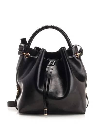 Chloé Marcie Bucket Bag In Black