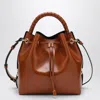 Chloé Marcie Bucket Bag In Clay-coloured Leather In Brown
