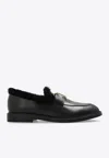 Chloé Chloe Marcie Shearling-lined Leather Loafers