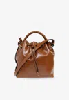 Chloé Leather Bucket Bag In Brown