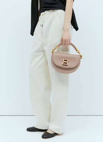 Chloé Marcie Chain Flap Bag In Pink