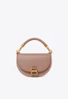 Chloé Marcie Chain Flap Top Handle Bag In Pink