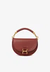 Chloé Marcie Chain Flap Top Handle Bag In Brown