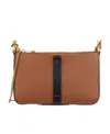 Chloé Chain Strap Two-tone Crossbody Bag In Brown