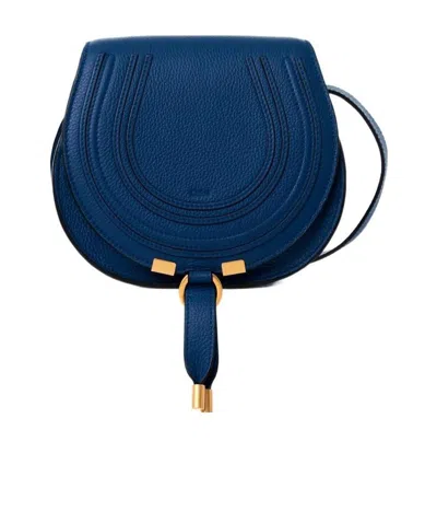 Chloé Marcie Crossbody Bag In Blue