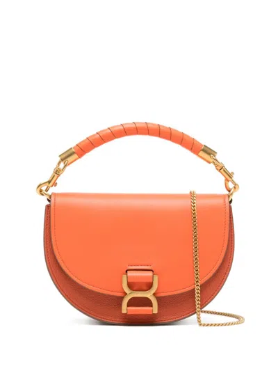 Chloé Marcie Crossbody Bag In Orange