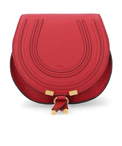 Chloé Marcie Crossbody Bag In Red
