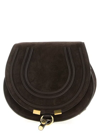 Chloé Marcie Crossbody Bags Brown