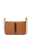 Chloé Chain Strap Two-tone Crossbody Bag In Brown