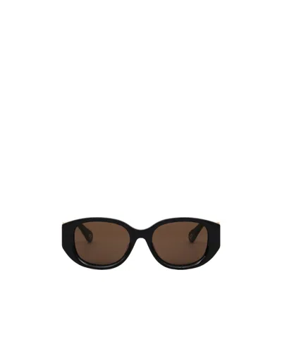 Chloé Marcie Elliptical Sunglasses In Green