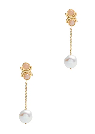 Chloé Chloe Marcie Embellished Drop Earrings In Gold