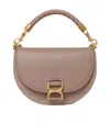 Chloé Marcie Chain Flap Top Handle Bag In Nude
