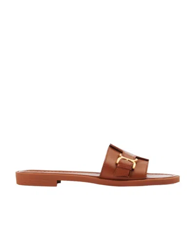 CHLOÉ CHLOÉ MARCIE BUCKLE DETAILED SLIDES