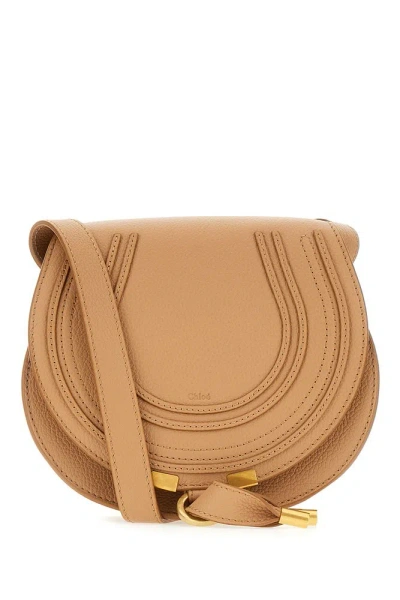Chloé Marcie Foldover Small Shoulder Bag In Brown