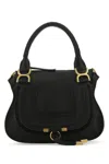 Chloé Marcie Medium Leather Handbag With Removable Shoulder Strap In Black