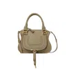 Chloé Chloe Marcie Grained Leather Purse In Green